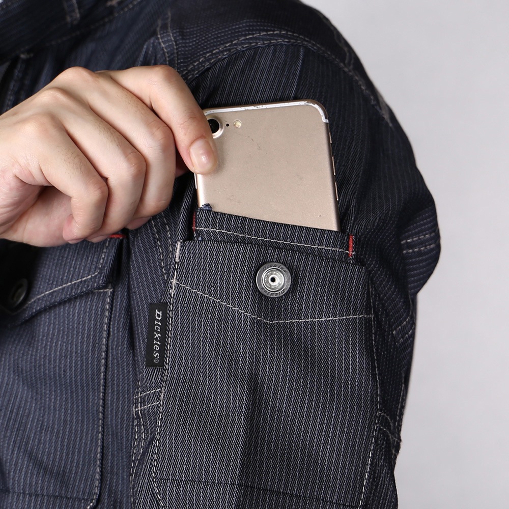 D-1111 ストレッチ ピンストライプジャケット 1着 Dickies