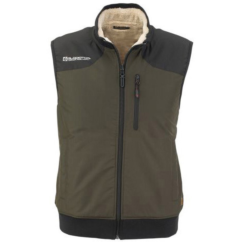 G-9909 リバーシブル 防寒ベスト GLADIATOR アーミー×ベージュ色 5L着丈70cm  G-9909