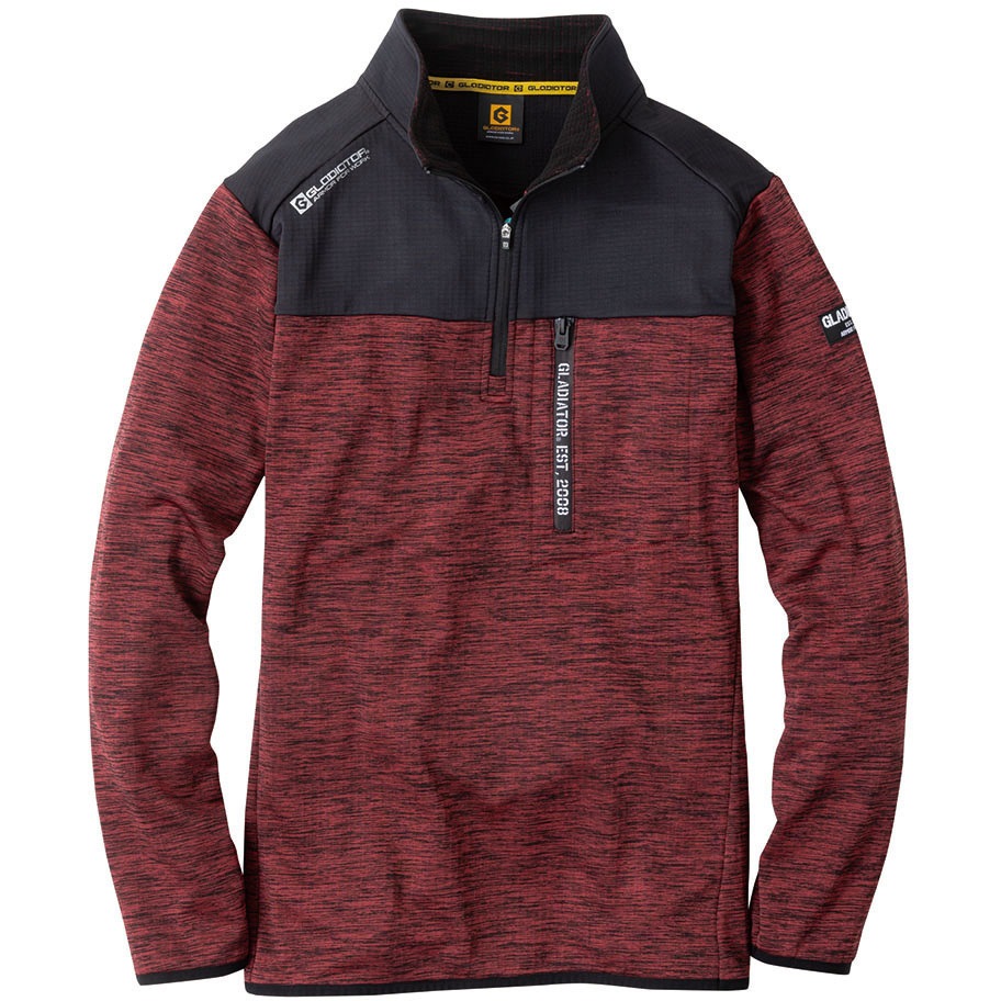 G-9178 光発熱 ハーフZIP長袖 GLADIATOR サイズXXL G-9178 - 【通販