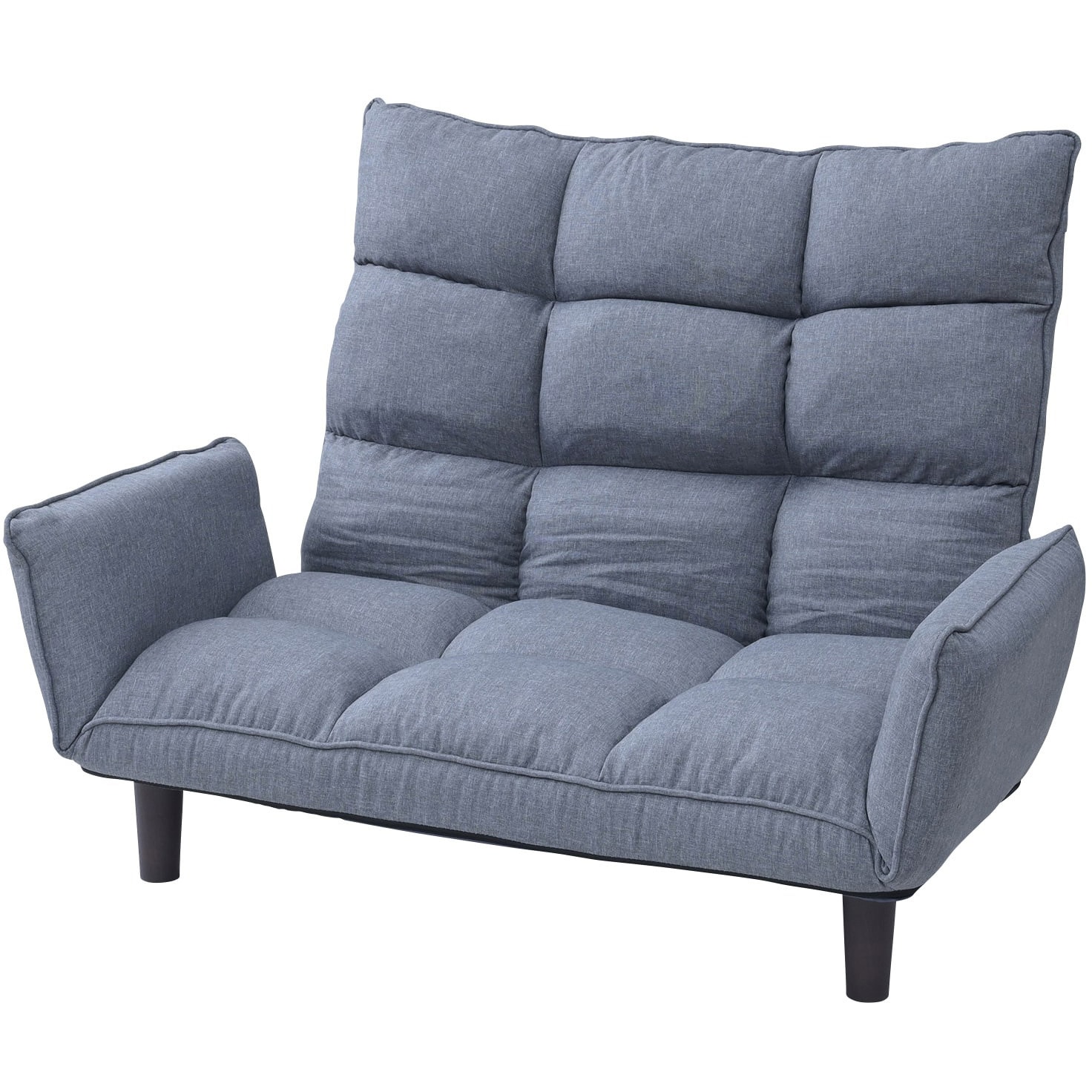 AKS-110H(GY) コンパクトカウチソファー YAMAZEN(山善) グレー色 質量