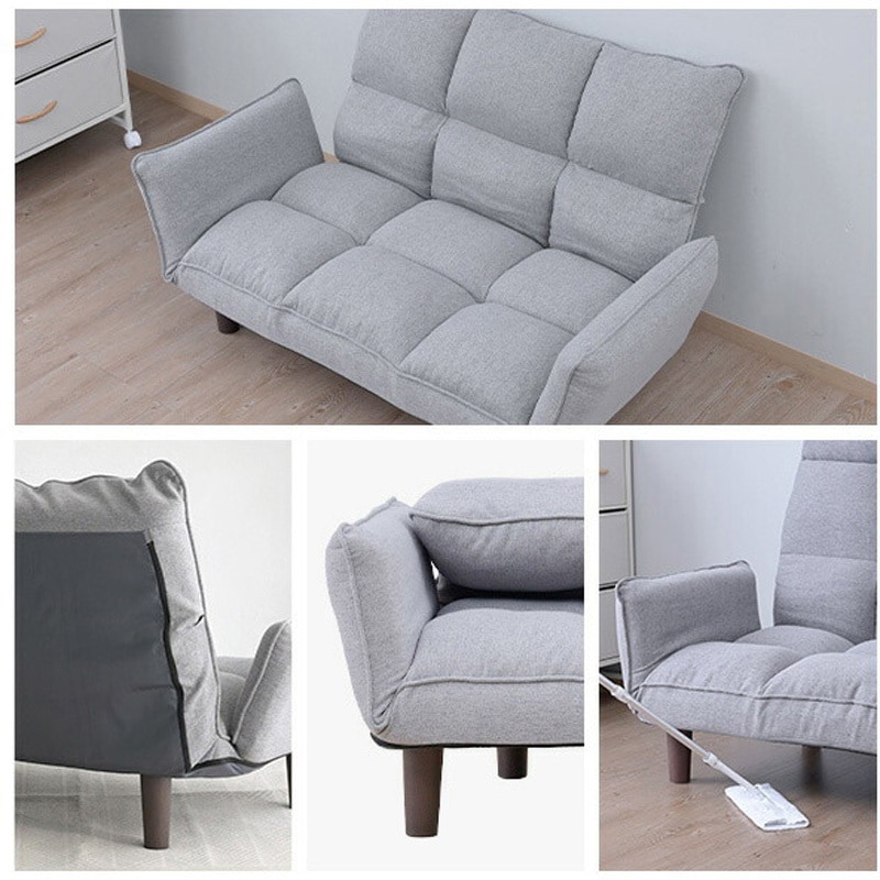 AKS-110(GRG) コンパクトカウチソファー YAMAZEN(山善) グレージュ色