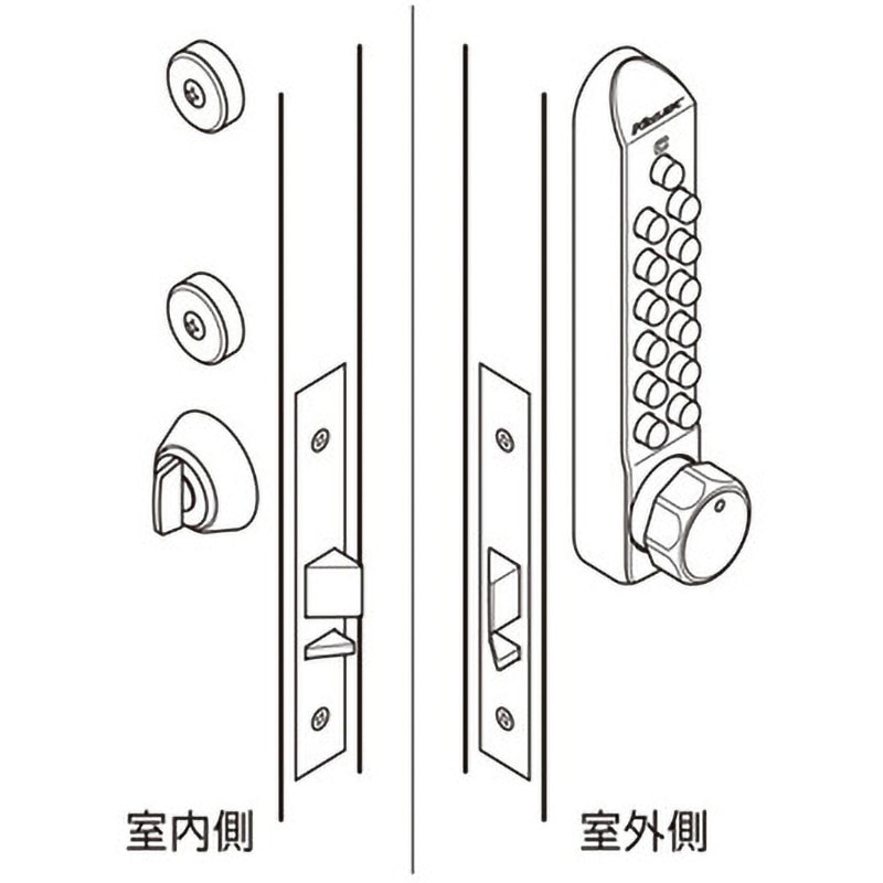 ながす屋 楽天市場】【10/9 01:59迄 全品P10倍】キーレックス 暗証番号錠