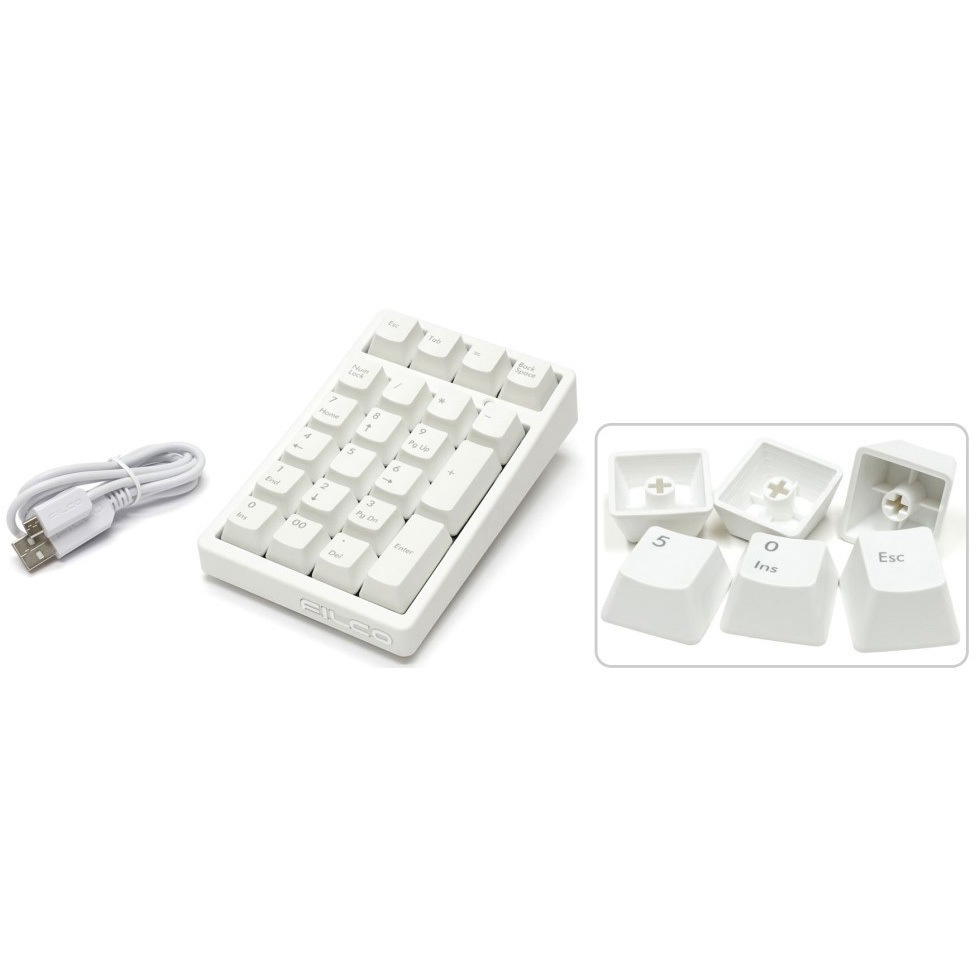 FTKP22M/MW2L FILCO Majestouch TenKeyPad 2 Professional PBT HAKUA CHERRY MX茶軸 USB ホワイト 1個 FILCO(ダイヤテック/DIATEC) 【通販モノタロウ】 7,198円