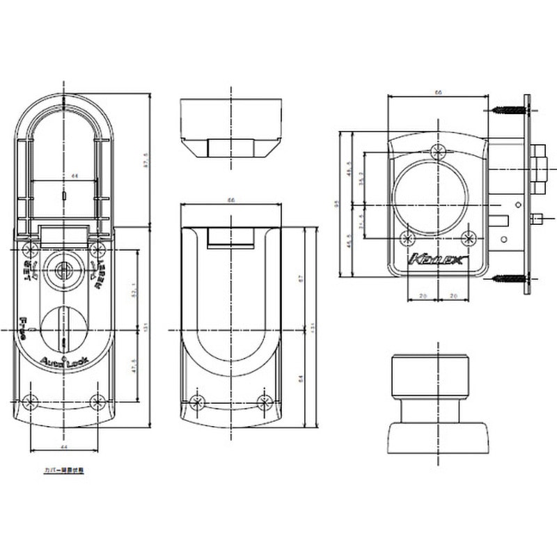 キーレックス 4000 自動施錠シリンダー切替 BS/60　K423C　AB　アンバー 長沢製作所 K423C　AB KEYLEX,キーレックス 4000Prime 自動施錠・レバータイプ