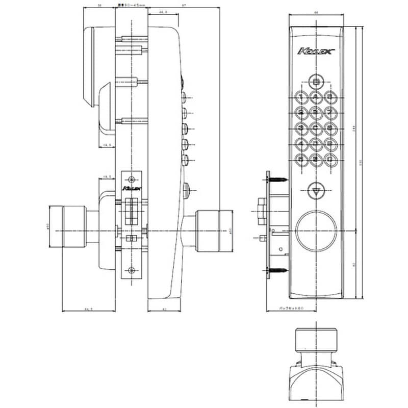 K403P-AS キーレックス4000シリーズ 長沢製作所 自動施錠 K403P-AS キーレックス4000シリーズ 長沢製作所 自動施錠