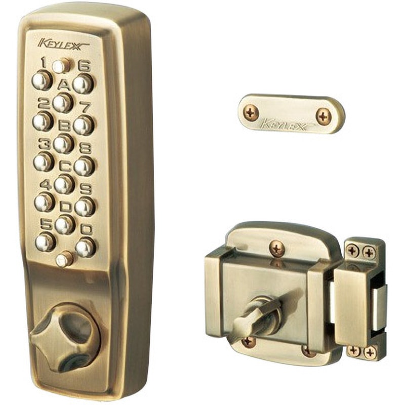 22404-AB キーレックス2100シリーズ 長沢製作所 面付本締錠タイプ 適合扉厚30～45mm  22404-AB