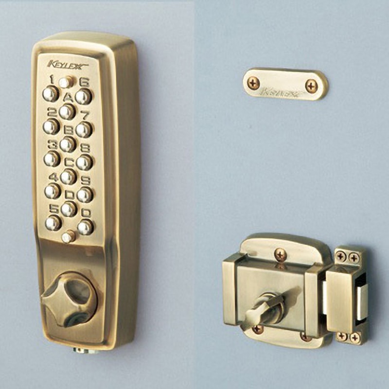 22404M-AB キーレックス2100シリーズ 長沢製作所 面付本締錠鍵付 適合扉厚30～45mm  22404M-AB