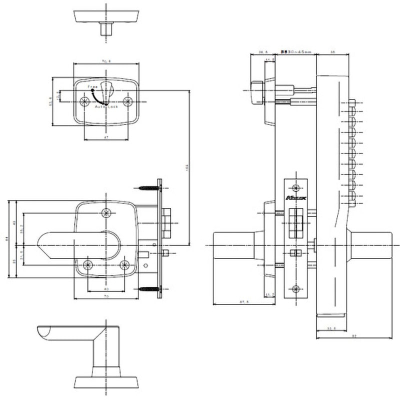 22633L-MS キーレックス1100シリーズ 長沢製作所 MIWAシリンダー組込