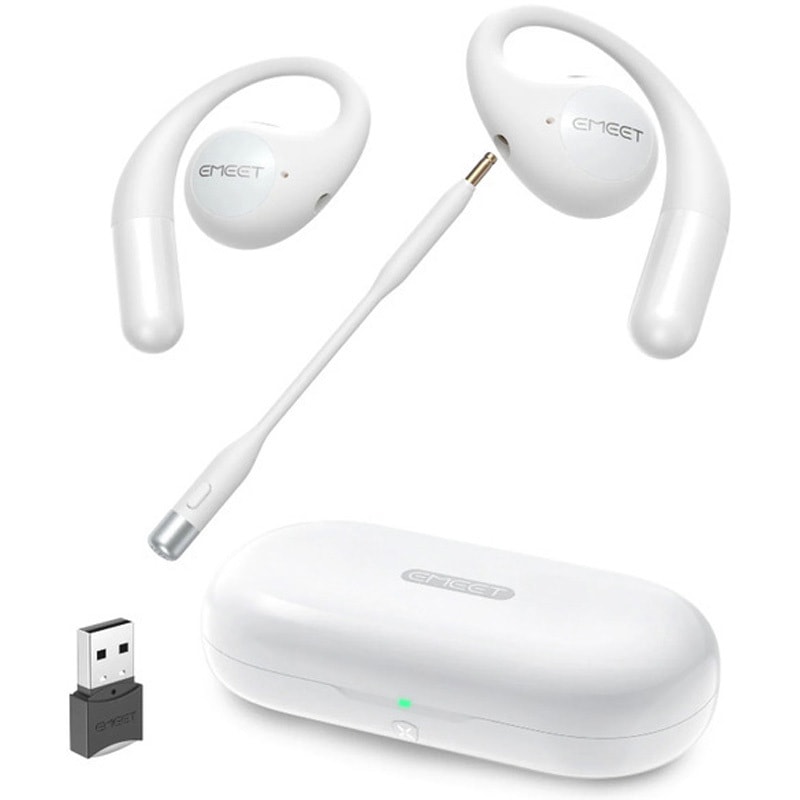 【ほぼ新品】Zoom認証版EMEET AirFlow ワイヤレスイヤホン EMEET AirFlow オープンイヤーワイヤレスイヤホン Bluetooth 5.3