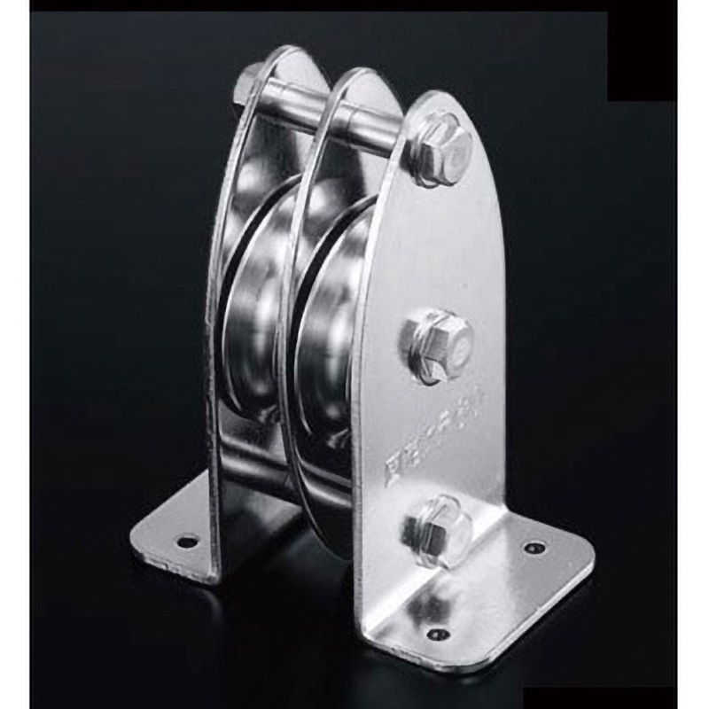 K60-3 固定ブロック タテ型2車60mm AIOULE(ふじわら) 荷重200kg