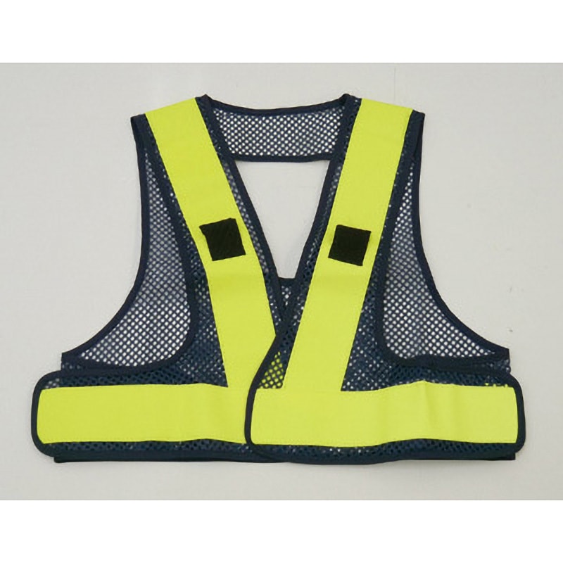 SNY F-H-V フルハーネスベスト グリーンクロス 蛍光イエロー ネイビー
