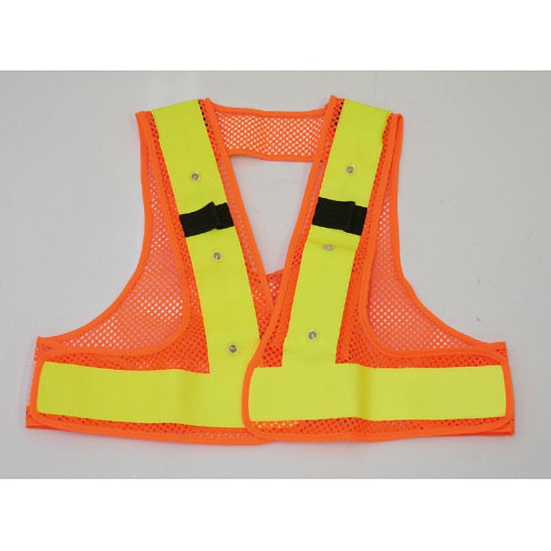 OY F-H-V フルハーネスベストLED グリーンクロス 蛍光イエロー