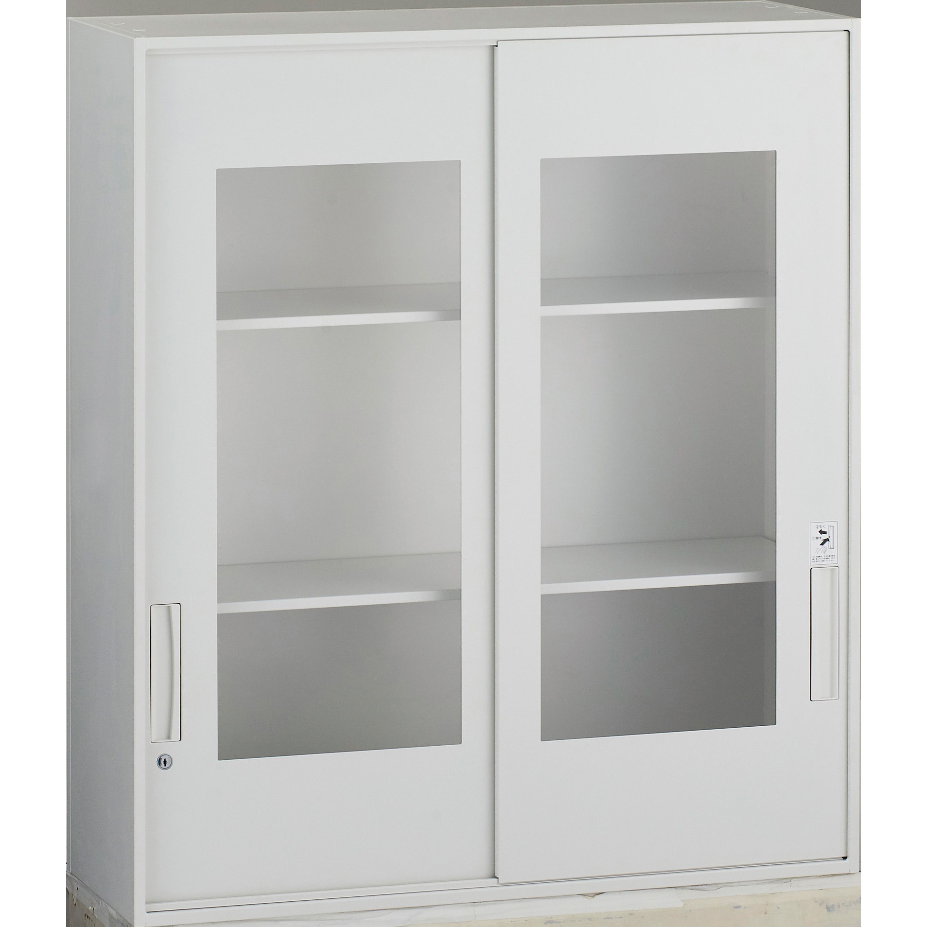 FSG-10A 工場用保管庫”FS型”(上置きタイプ) TRUSCO 最大積載量93kg/台 アクリル引違扉タイプ 高さ1030mm  FSG-10A