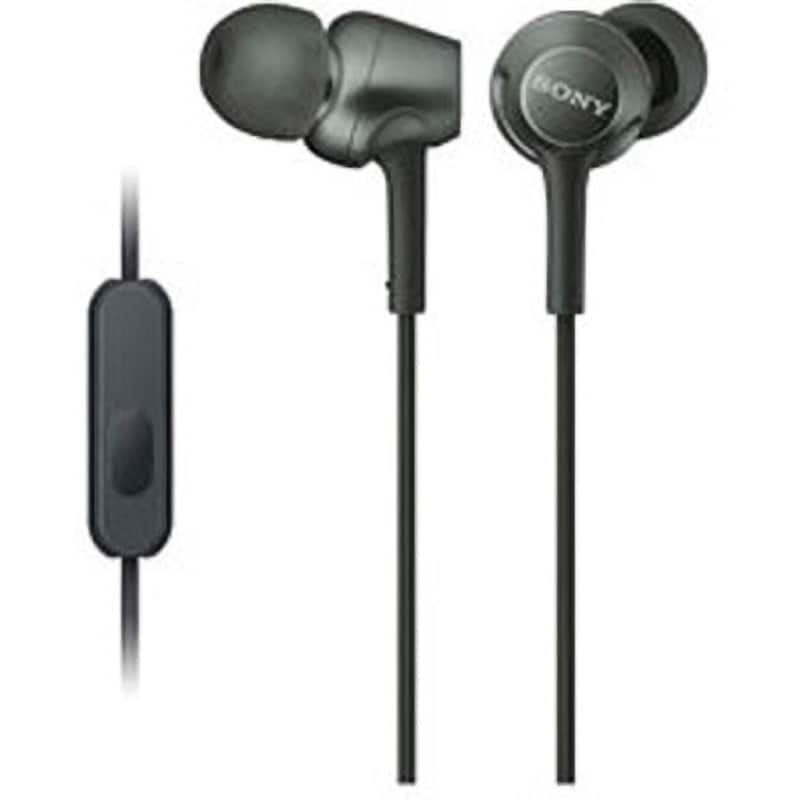 SONY ステレオ イヤーレシーバー MDR-EX255AP BLACK - ヘッドフォン