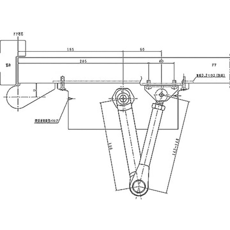 182Z-90 ドアクローザー 80シリーズ スタンダード型(ストップ付