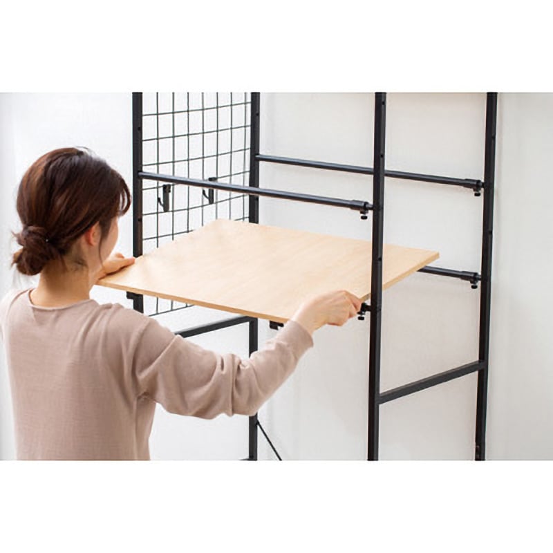 BSSL-860 バスケット付き伸縮スタイルランドリーラック 1台 アイリス