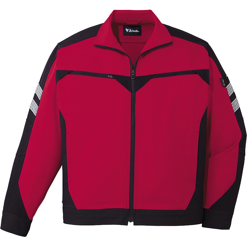 83300 長袖ストレッチジャンパー 83300 自重堂 レッド色 5L着丈71cm