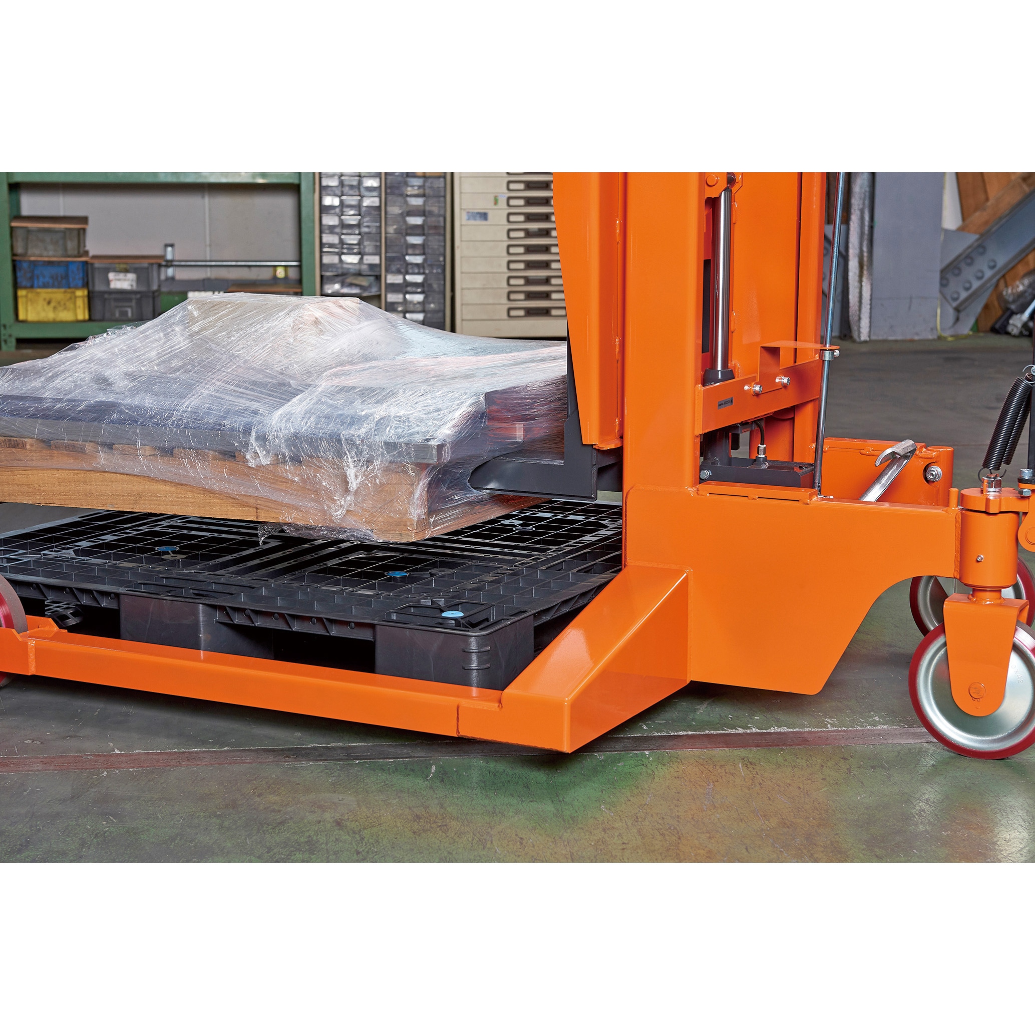 BEA-H800-3W ”コゾウリフター”(足踏み油圧式・パレット用) TRUSCO 荷重 
