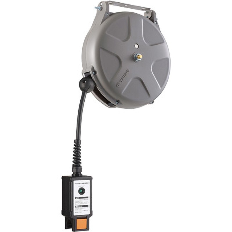 SES-3EVA EV・PHV充電専用ケーブルリール 三協リール グレー色 1口 電線長さ2.5m  SES-3EVA