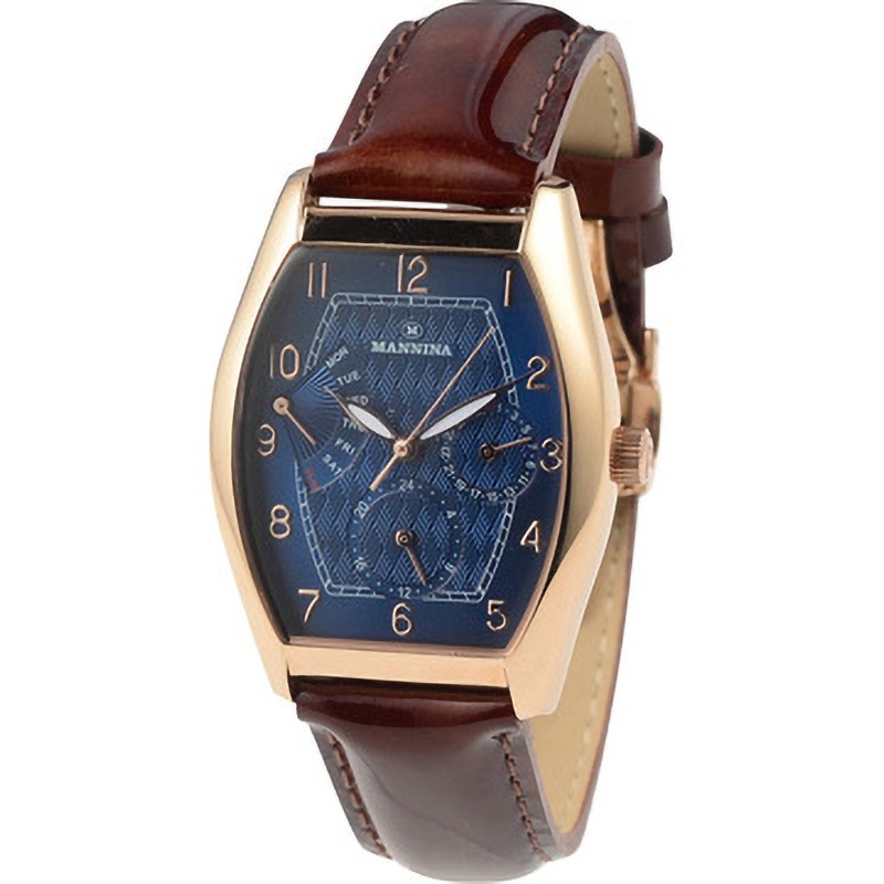MNN003-02 MANNINA(マンニーナ) 腕時計 MNN003-02 メンズ 正規輸入品 ブラウン MANNINA(マンニーナ) アナログ 防水性5BAR