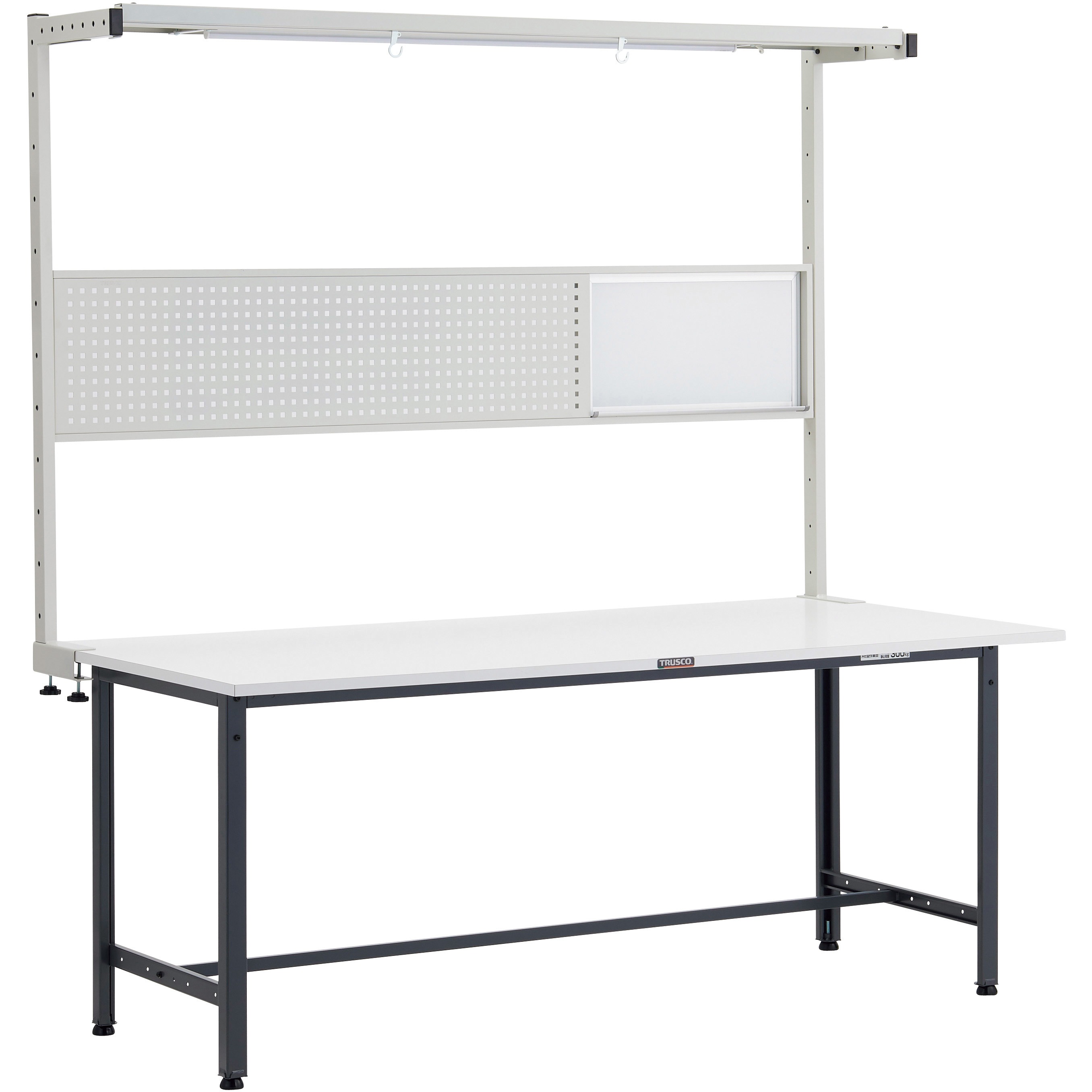 AE-1809THFS DG 軽量作業台(ツールハンガーオプションフルセット付)ポリ化粧板 TRUSCO 荷重300kg 間口1800mm奥行900mm高さ1948mm  AE-1809THFS DG 76,890円