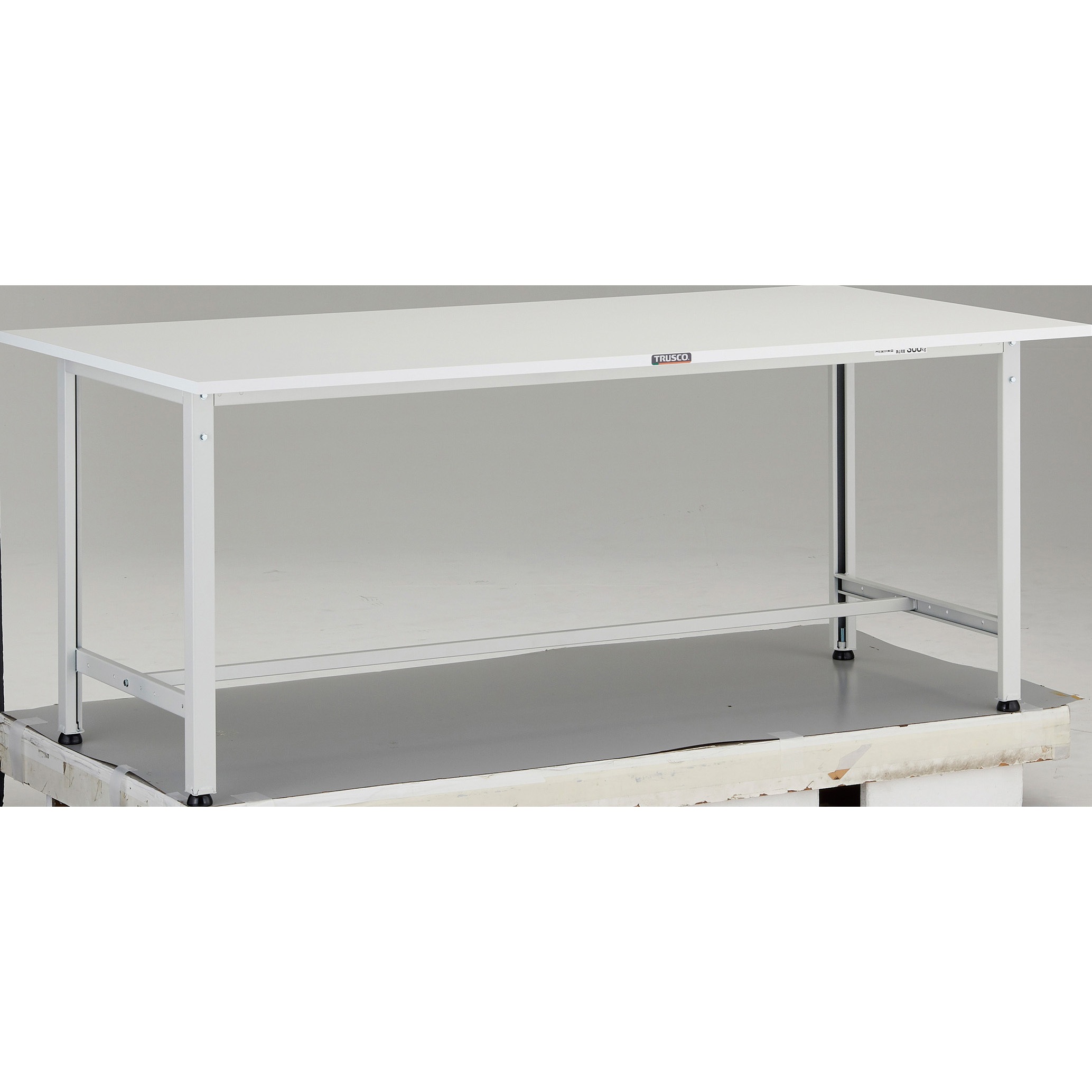 VAE-1809 W 軽量作業台(抗菌・抗ウイルスタイプ) TRUSCO ポリ化粧天板製天板 荷重300kg 間口1800mm奥行900mm高さ740mm  VAE-1809 W