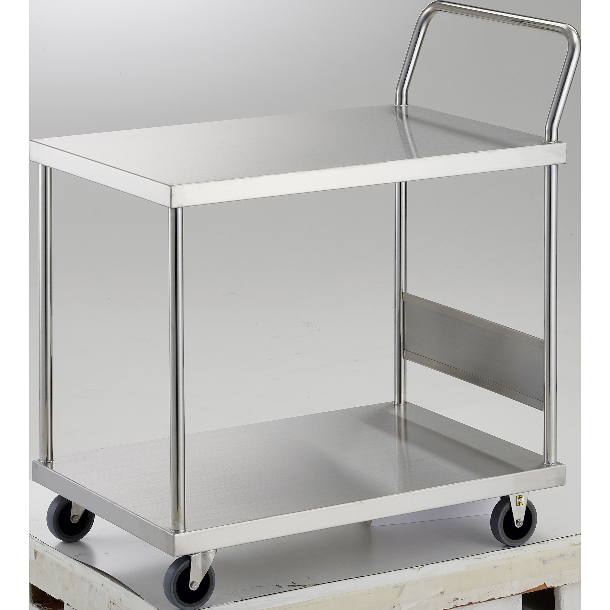 AS-12H-100TBU オールステンレス台車(片袖2段タイプ帯電防止ウレタン車輪) TRUSCO 幅750mm高さ164mm  AS-12H-100TBU 139,900円