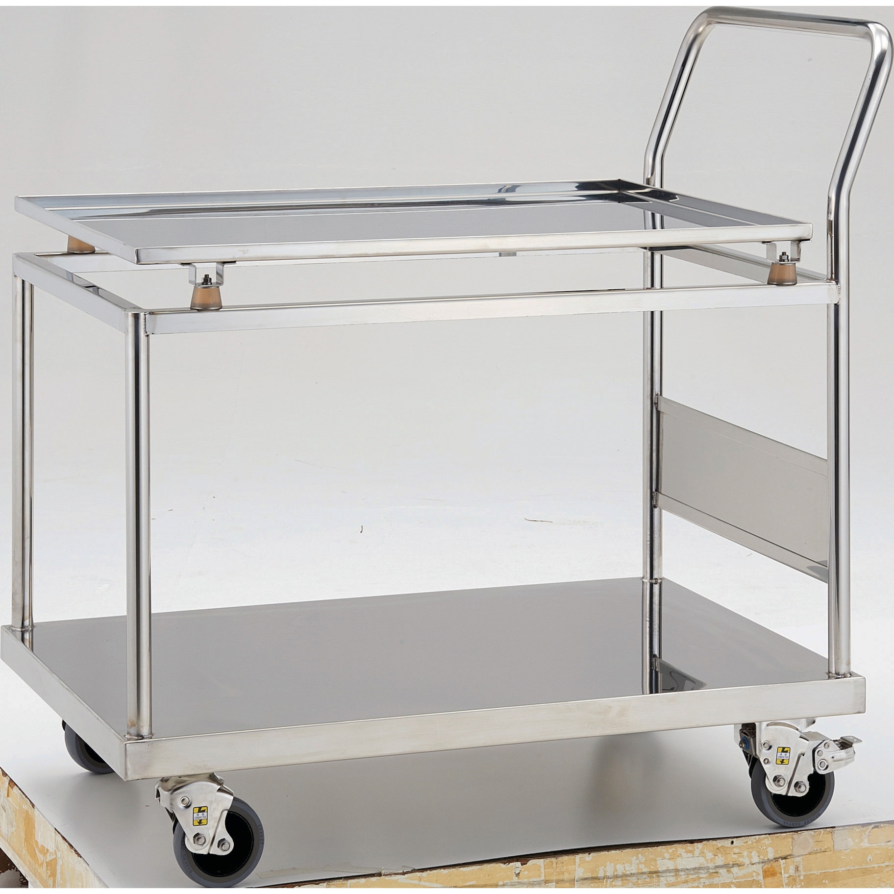 SBSD-P9060-T2-TBU ステンレス製防振台車(帯電防止ウレタン車輪) TRUSCO 幅600mm高さ183mm  SBSD-P9060-T2-TBU