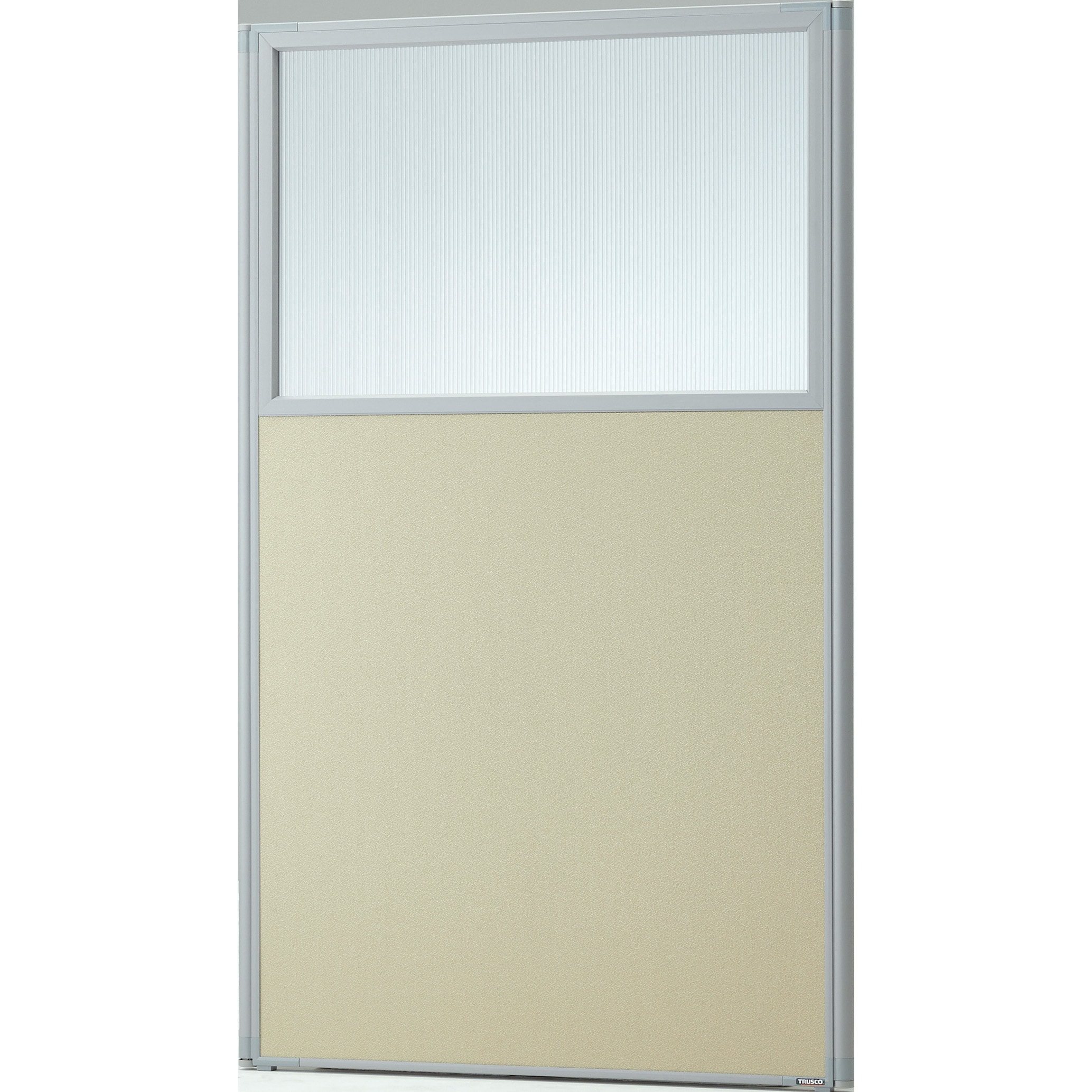 TLP-1509U-BE ローパーテーション 上部半透明高さ1500mmタイプ TRUSCO ベージュ色 間口900mm奥行30mm  TLP-1509U-BE 30,537円