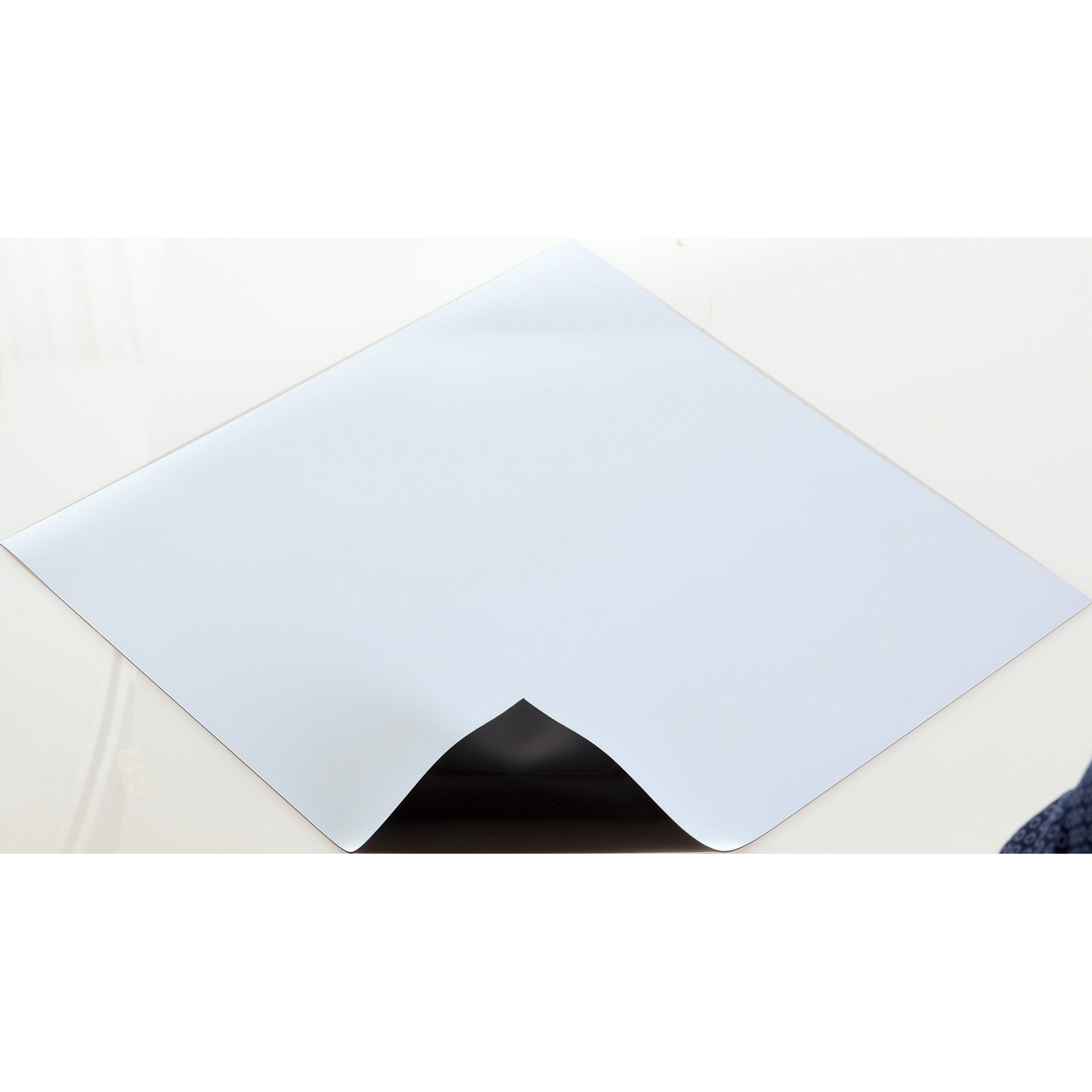 CMS-50010M09W 異方性カラーマグネットシート TRUSCO 白色 強力 のりなしタイプ 長さ10m幅500mm 1巻 CMS-50010M09W