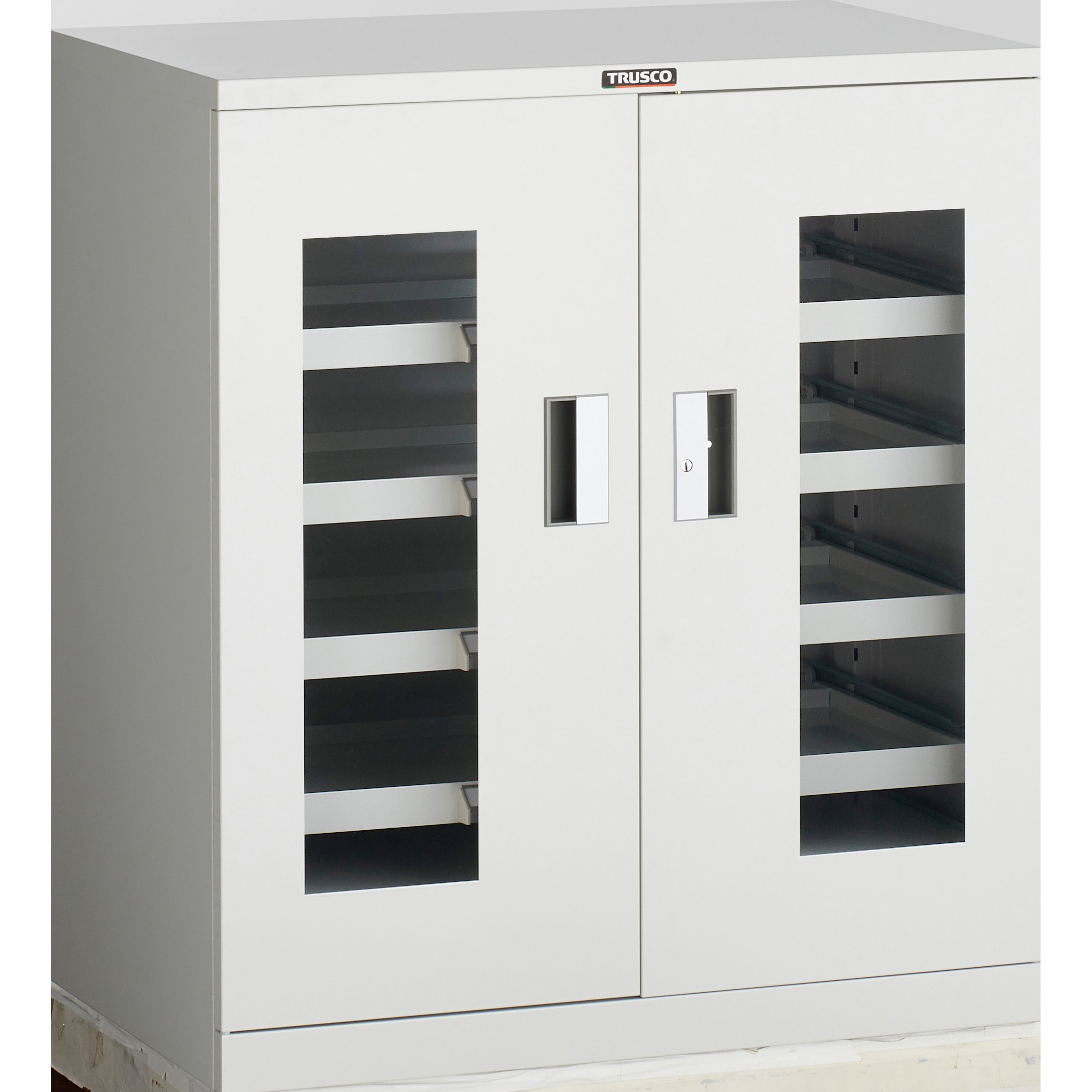 DX-33AG-W 工具キャビネット”DX型”(ホワイト) スライド棚・アクリル扉 DX-33AG-W 工具キャビネット”DX型”(ホワイト) スライド棚・アクリル扉