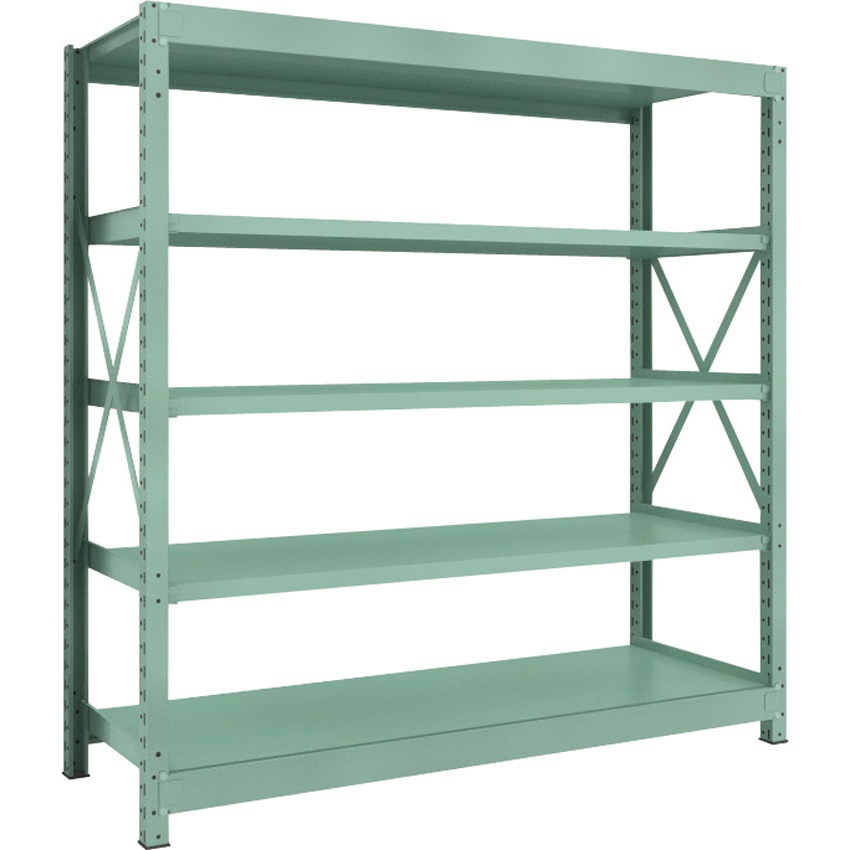 R3-6665 中量ボルト式棚”R3型”(300kgタイプ、高さ1800mm、5段タイプ) 単体型(高さ1800mm 棚段数5段タイプ) 1台 TRUSCO 【通販モノタロウ】