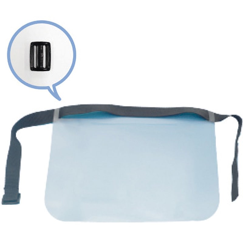 CRN-KFS-50 新型コロナウィルス対策 簡易フェイスシールド ヘルメット用 安全興業 透明フィルム PET