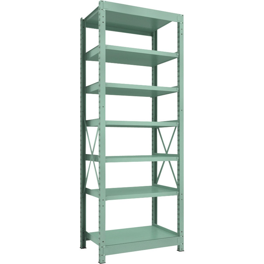 R3-8367 中量ボルト式棚”R3型”(300kgタイプ、高さ2400mm、7段タイプ) 単体型(高さ2400mm 棚段数7段タイプ) 1台 TRUSCO 【通販モノタロウ】