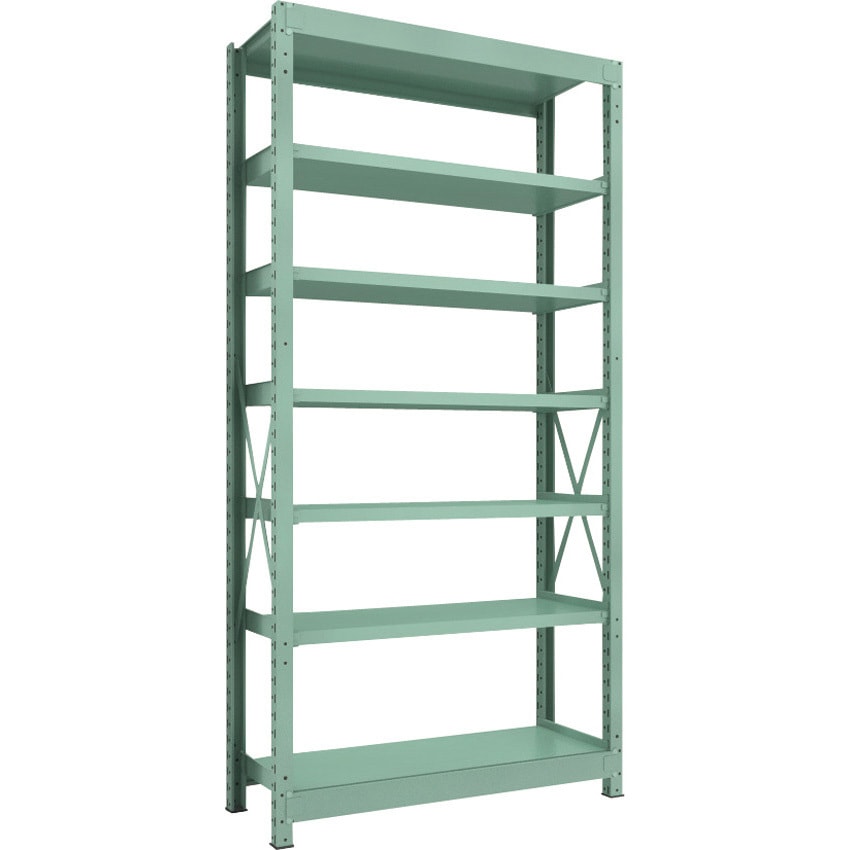 R3-8457 中量ボルト式棚”R3型”(300kgタイプ、高さ2400mm、7段タイプ) 単体型(高さ2400mm 棚段数7段タイプ) 1台 TRUSCO 【通販モノタロウ】