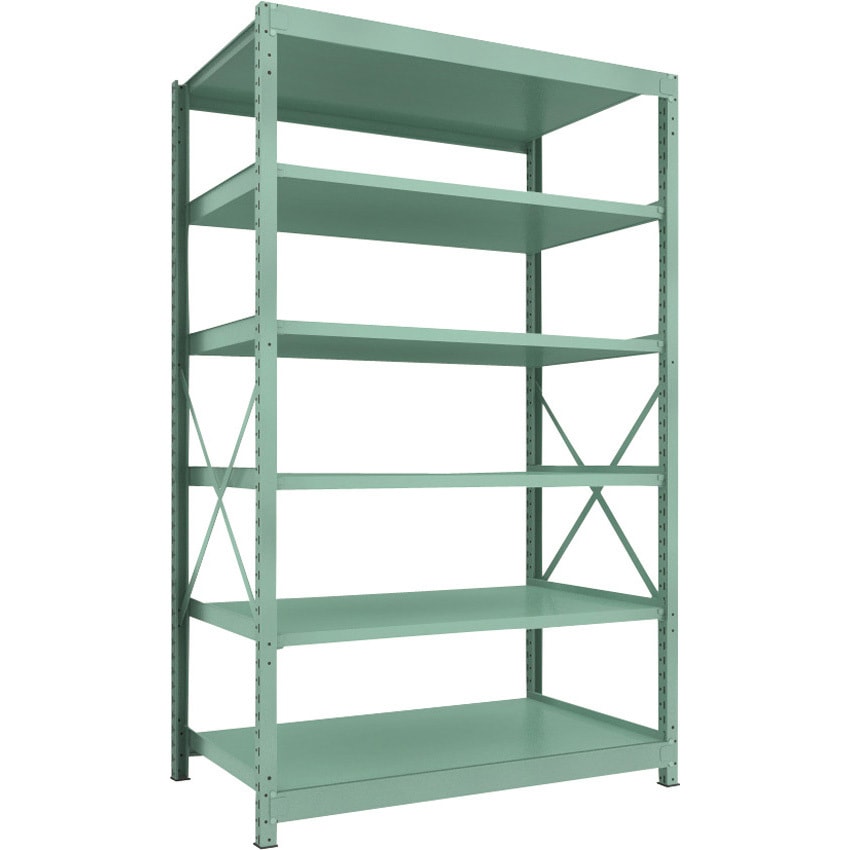 R3-8596 中量ボルト式棚”R3型”(300kgタイプ、高さ2400mm、6段タイプ) 単体型(高さ2400mm 棚段数6段タイプ) 1台 TRUSCO 【通販モノタロウ】 65,890円