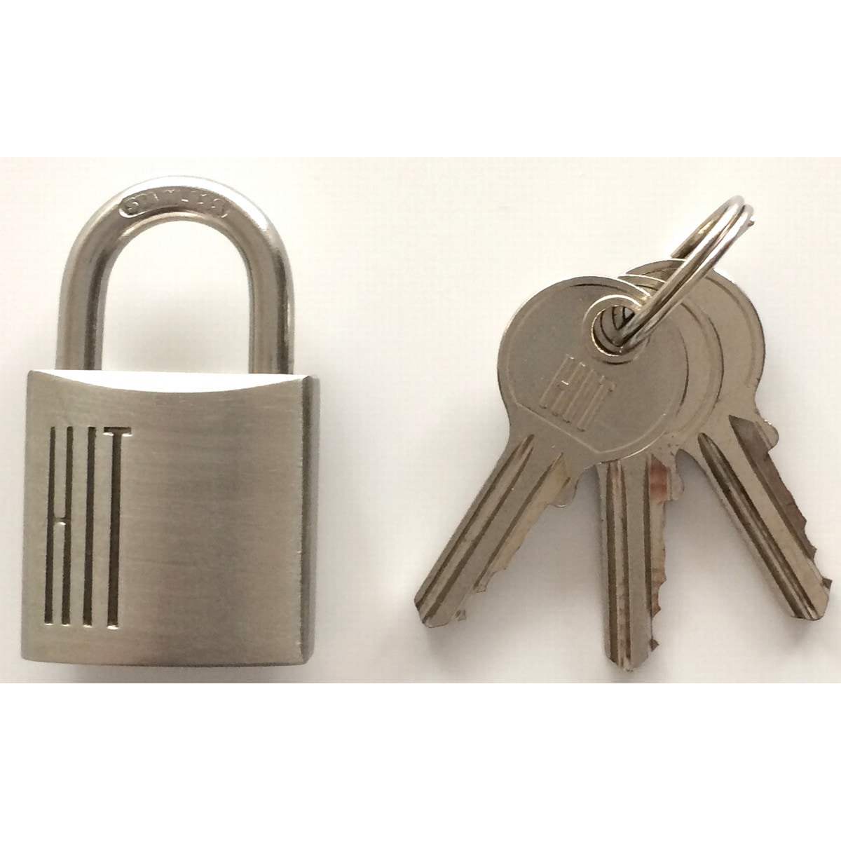 HIT No.7700-25 KA ステンレス シリンダー南京錠 同一キー 1個