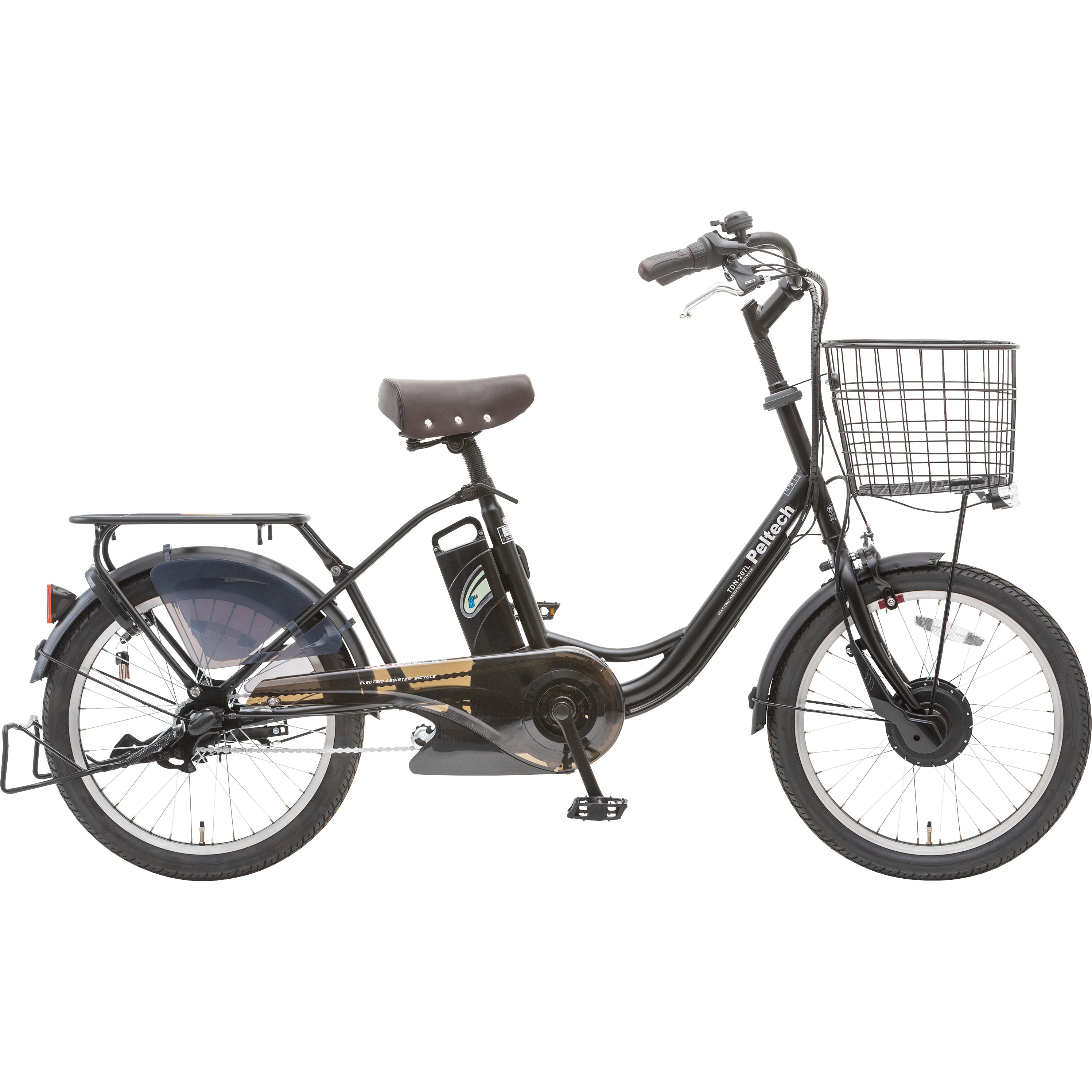 『配送可』 ＰＥＬＴＥＣＨ ペルテック ＴＤＮ－２０７Ｌ 電動アシスト自転車 TDN-207L-BK 電動アシスト自転車 TDN-207L【完成組立品】 1台 PELTECH