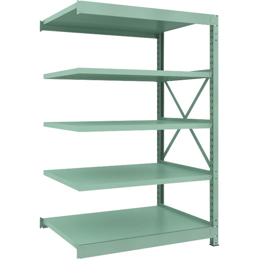 R3-6495B 中量ボルト式棚”R3型”(300kgタイプ、高さ1800mm、5段タイプ) 連結型(高さ1800mm 棚段数5段タイプ) 1台 TRUSCO 【通販モノタロウ】