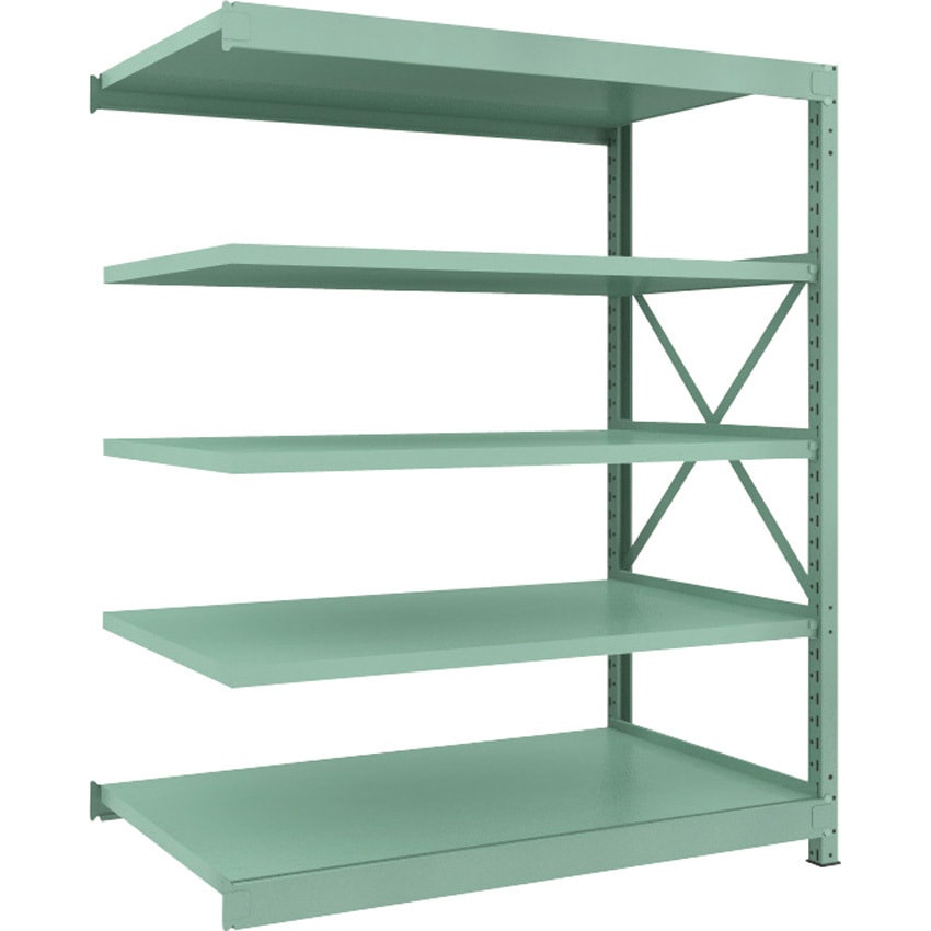 R3-6595B 中量ボルト式棚”R3型”(300kgタイプ、高さ1800mm、5段タイプ) 連結型(高さ1800mm 棚段数5段タイプ) 1台 TRUSCO 【通販モノタロウ】