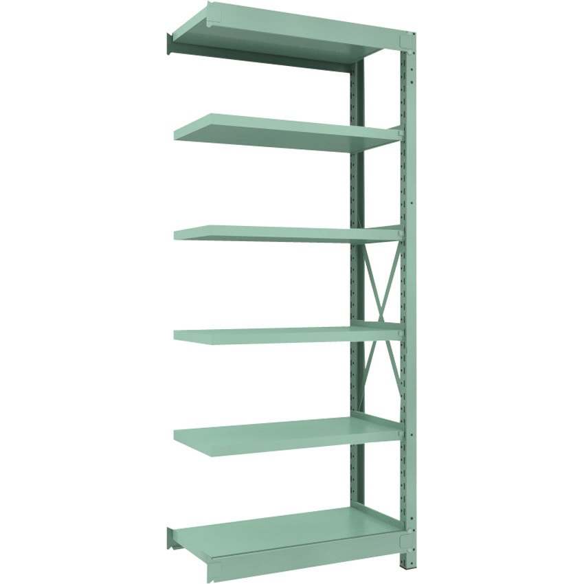 R3-7356B 中量ボルト式棚”R3型”(300kgタイプ、高さ2100mm、6段タイプ) 連結型(高さ2100mm 棚段数6段タイプ) 1台 TRUSCO 【通販モノタロウ】 33,787円