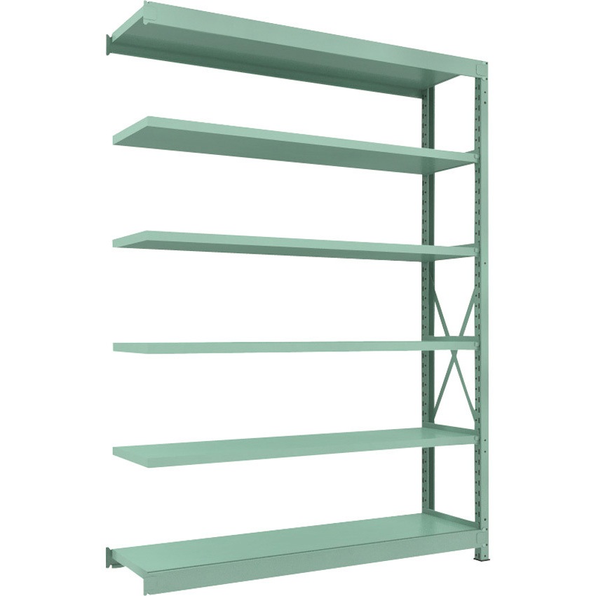 R3-8656B 中量ボルト式棚”R3型”(300kgタイプ、高さ2400mm、6段タイプ) 連結型(高さ2400mm 棚段数6段タイプ) 1台 TRUSCO 【通販モノタロウ】