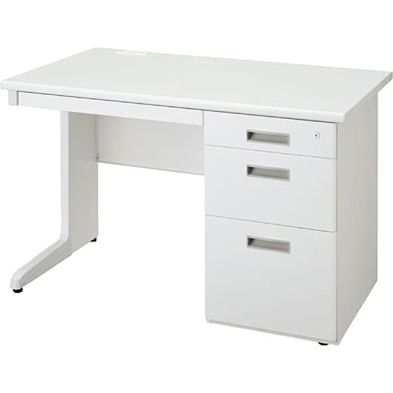 LCS-117WW LCSシリーズ 片袖机 生興 (天板)ホワイト色 高さ700mm幅1100mm奥行700mm