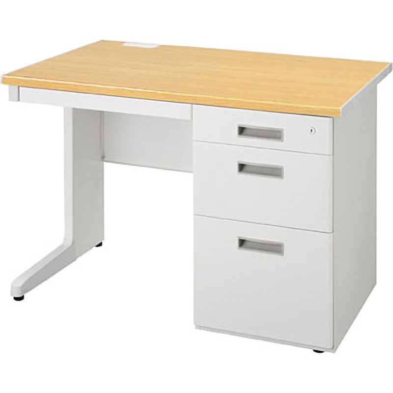 LCS-107PW LCSシリーズ 片袖机 生興 (天板)ペールアルダー色 高さ700mm幅1000mm奥行700mm