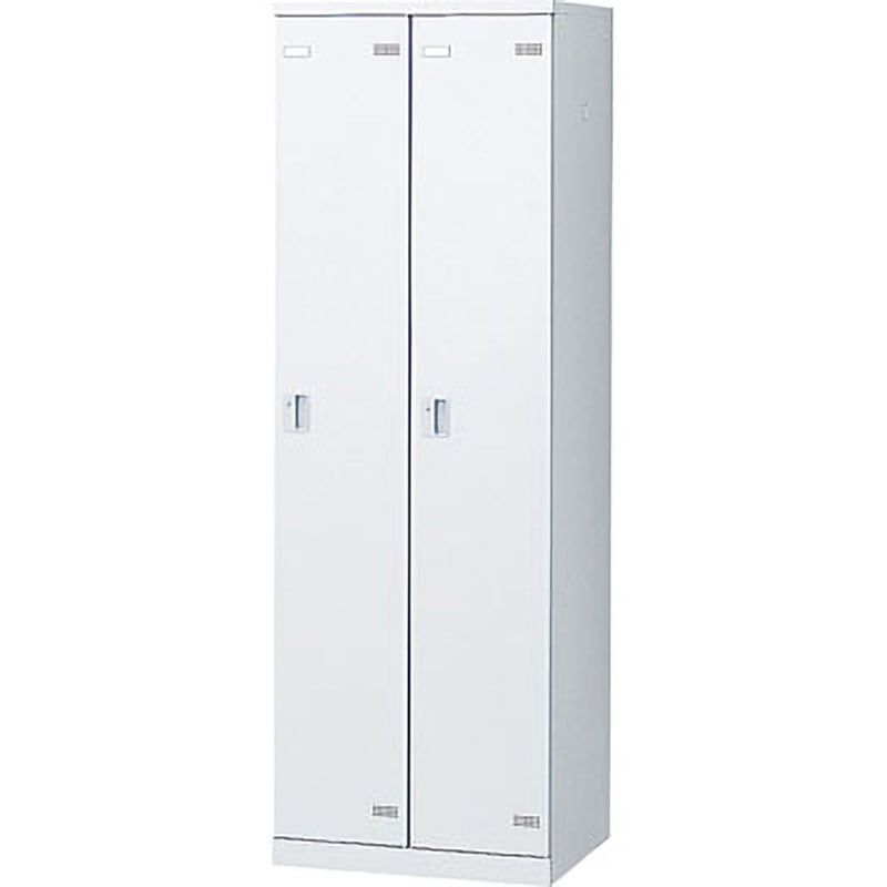 SLBW-2-R SLB更衣ロッカー コインリターン錠 生興 (本体)ホワイト(扉)ホワイト色 幅600mm奥行515mm高さ1800mm