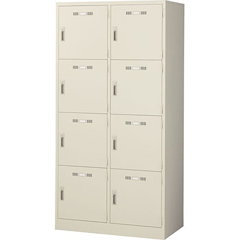 SLK-8W SLK更衣ロッカー シリンダー錠 生興 ニューグレー色 人数8人用 幅900mm奥行515mm高さ1790mm
