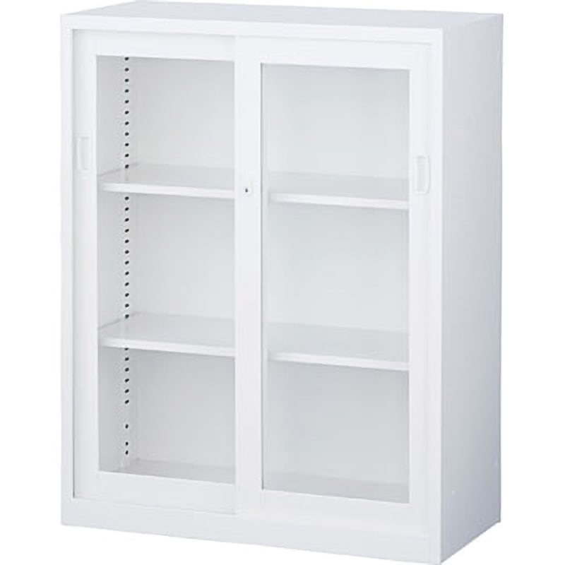 ANW-34G ANW・A4判対応書庫 ガラス引戸.・下置用(3段) 生興 ホワイト色