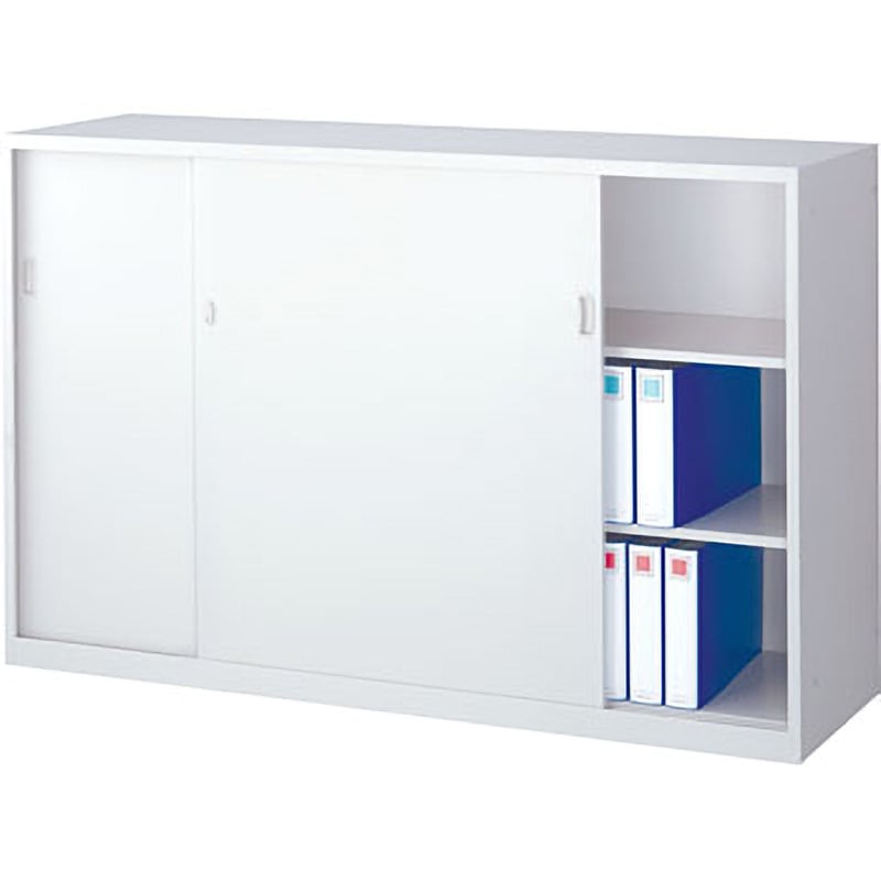 ANW-645S ANW・A3判横型対応奥深書庫 スチール引戸.・下置用(3段) 生興 ホワイト色 (取手)シリンダー錠