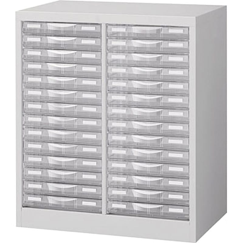 B4W-P214S B4判デスクサイド床置型整理ケース プラスチック引出し 生興 14段 幅595mm奥行400mm高さ700mm  B4W-P214S