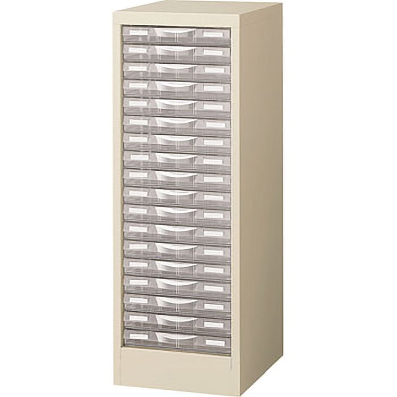 B4G-P118S B4判床置型整理ケース プラスチック引出し 生興 18段 幅311mm奥行400mm高さ880mm  B4G-P118S